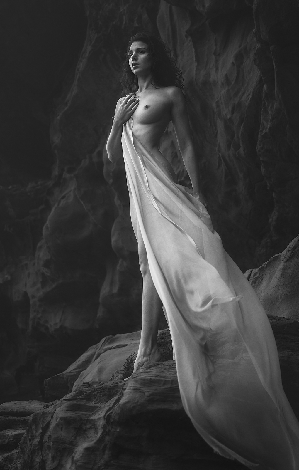 Martina nude art portrait by Paolo Lazzarotti